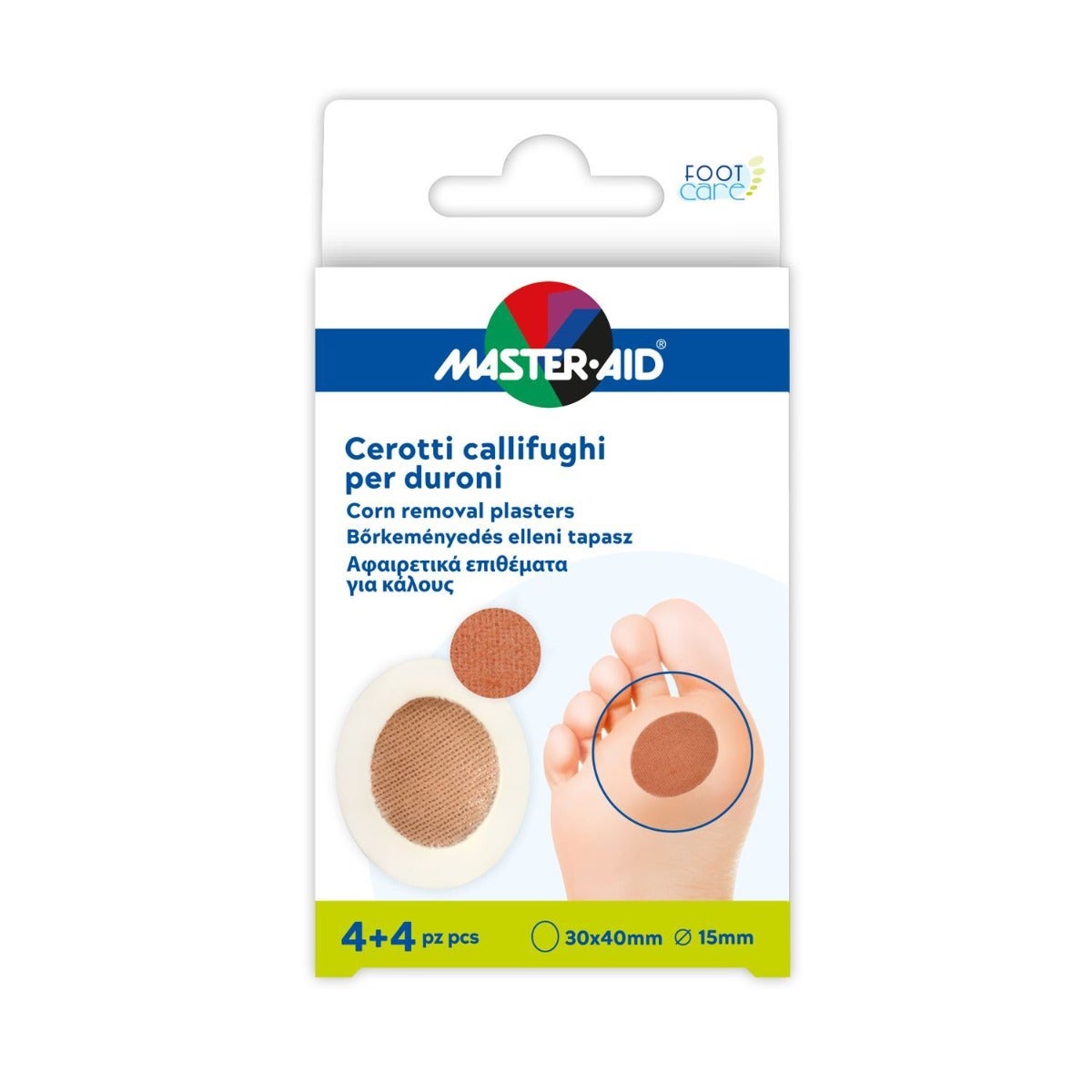 Master-Aid Cerotti Callifughi Per Duroni 4+4 Pezzi-1