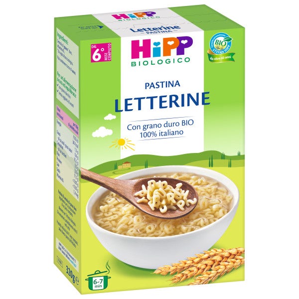Hipp Bio Pastina Letterine 6M+ 320g-1
