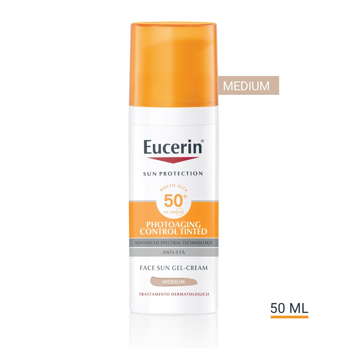 Eucerin Sun Photoaging ControlTinted Gel-Crème With SPF50+ Medium-0