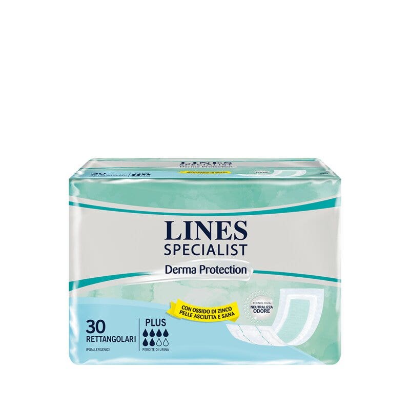 Lines Specialist Derma Protection Pannoloni Rettangolari Unisex Plus 30 Pezzi-2