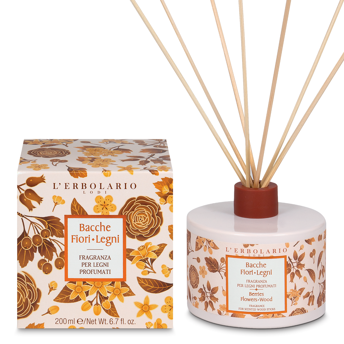 L'Erbolario Fragranza Per Legni Profumati Bacche Fiori Legni 200ml-1