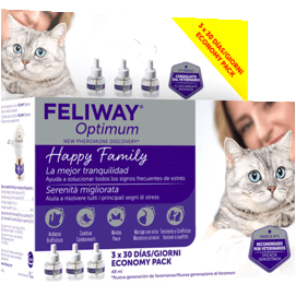 Feliway Optimum Ricarica Diffusore Anti-stress Gatti 3x48ml-2