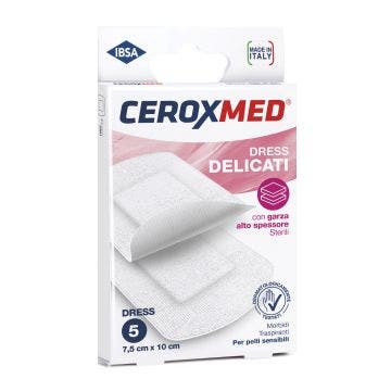 Ceroxmed Compresse Dress Cerotti Delicati 7,5X10cm 5 Pezzi-2