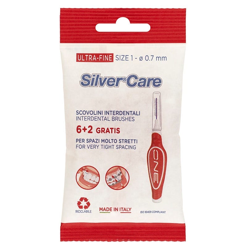 Silvercare Scovolino Interdentale Ultra-Fine Size 1 8 Pezzi-2