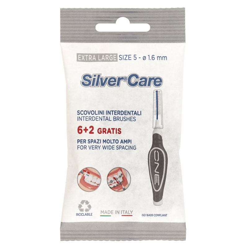 Silvercare Scovolino Interdentale Extra Large 8 Pezzi-2