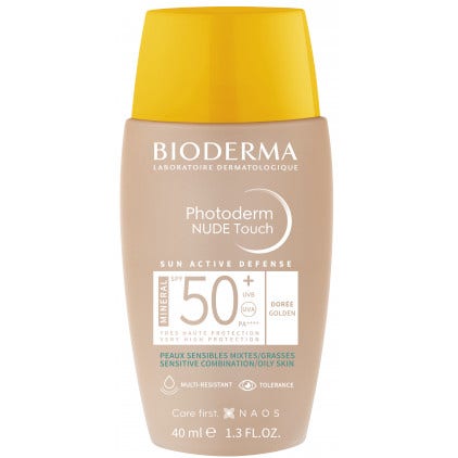 Bioderma Photoderm Nude Touch Mineral SPF 50+ Dorée 40ml -1