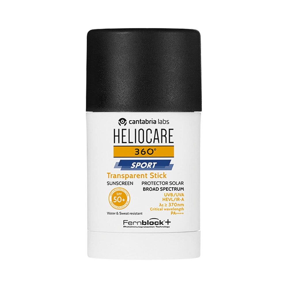 Heliocare 360° Sport Transparent Stick Protezione Solare SPF 50+ 25g-2