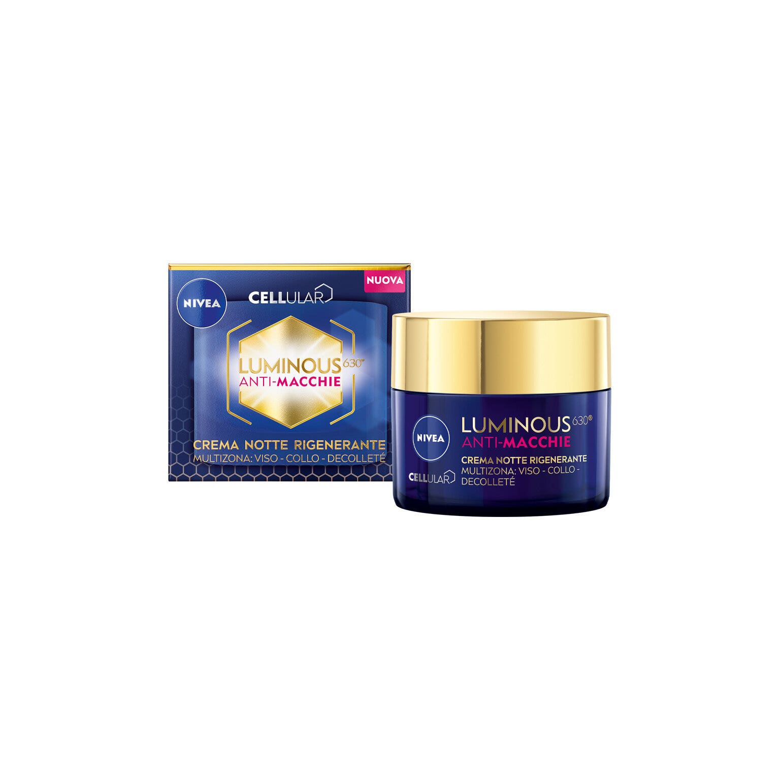 Nivea Cellular Luminous630 Anti-macchie Crema Viso Notte Rigenerante 50 ml Crema Antimacchia Viso-6