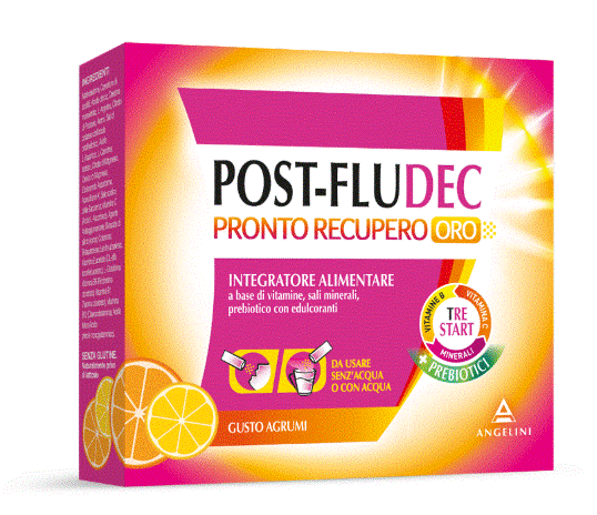 Post-Fludec Pronto Recupero Oro Agrumi 12 Bustine-1
