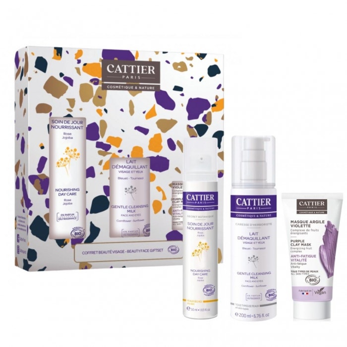 Cattier Paris Cofanetto Crema Giorno50ml +  Latte struccante 50ml + Maschera 50ml-0