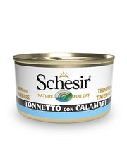 Schesir Tonnetto Con Calamari Cibo Umido Gatti Adulti Lattina 85g-3