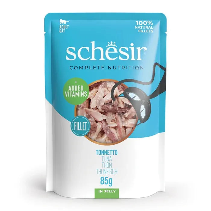 Schesir Tonnetto Con Pesce Azzurro In Jelly Cibo Umido Gatti Adulti Bustina 85g-2