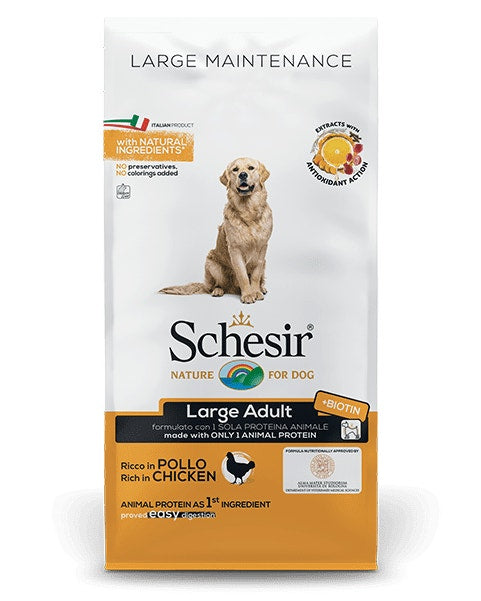Schesir Maintenance Crocchette Con Pollo Per Cani Adulti Taglia Grande Sacco 12kg-2
