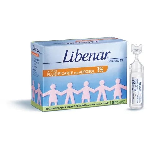 Libenar Soluzione Salina Ipertonica 3% Per Inalazione 30 Fiale Aerosol-1