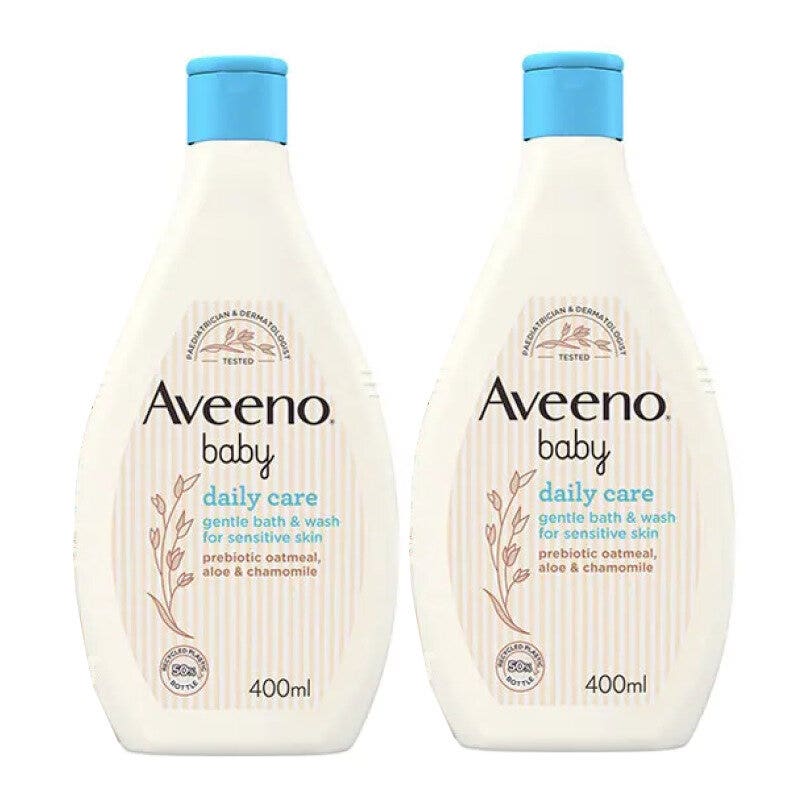Aveeno Baby Fluid Detergente Corpo Bundle 2x400ml-3