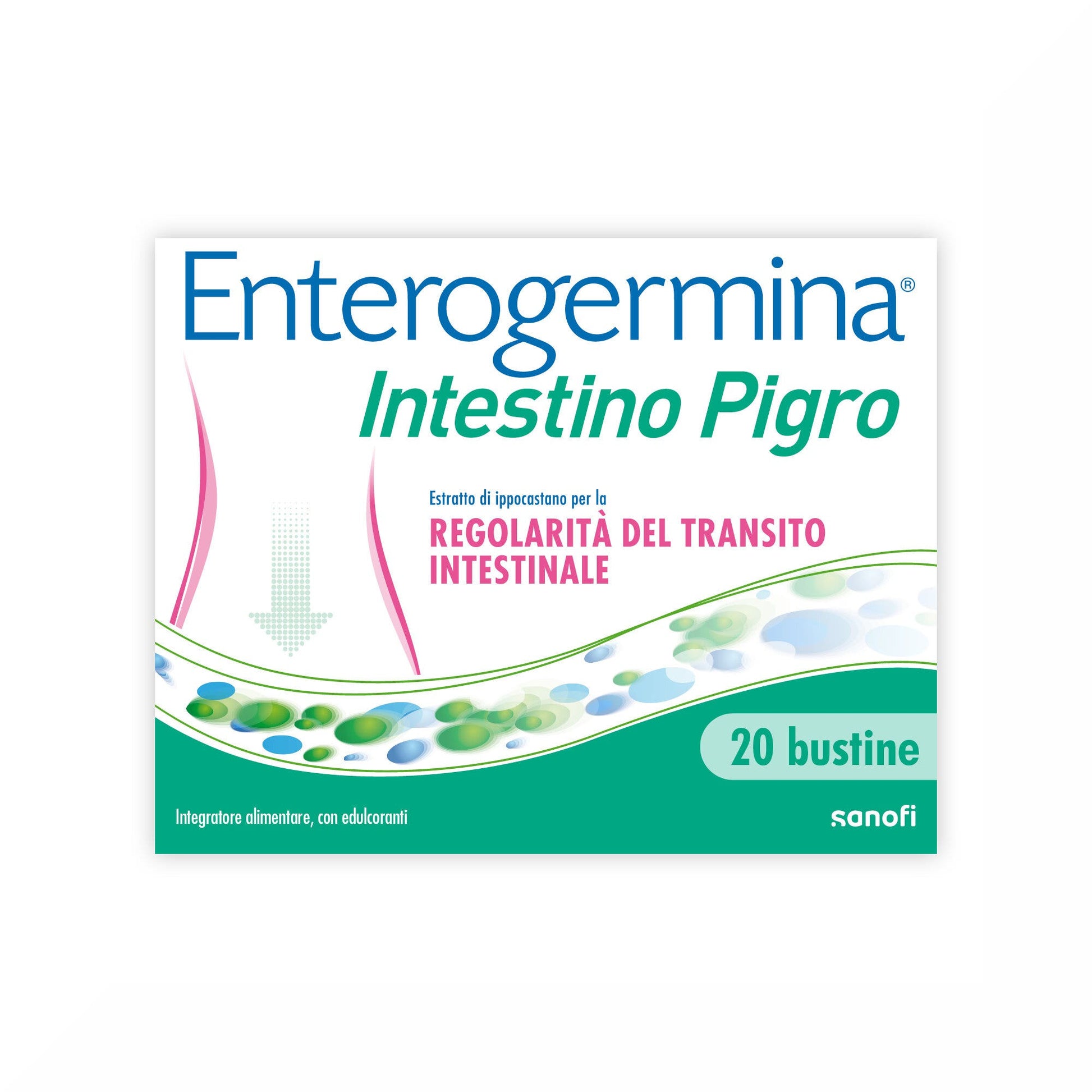 Enterogermina Intestino Pigro Fermenti Lattici Probiotici Prebiotici Integratore Regolarità Intestinale 20 Bustine-1
