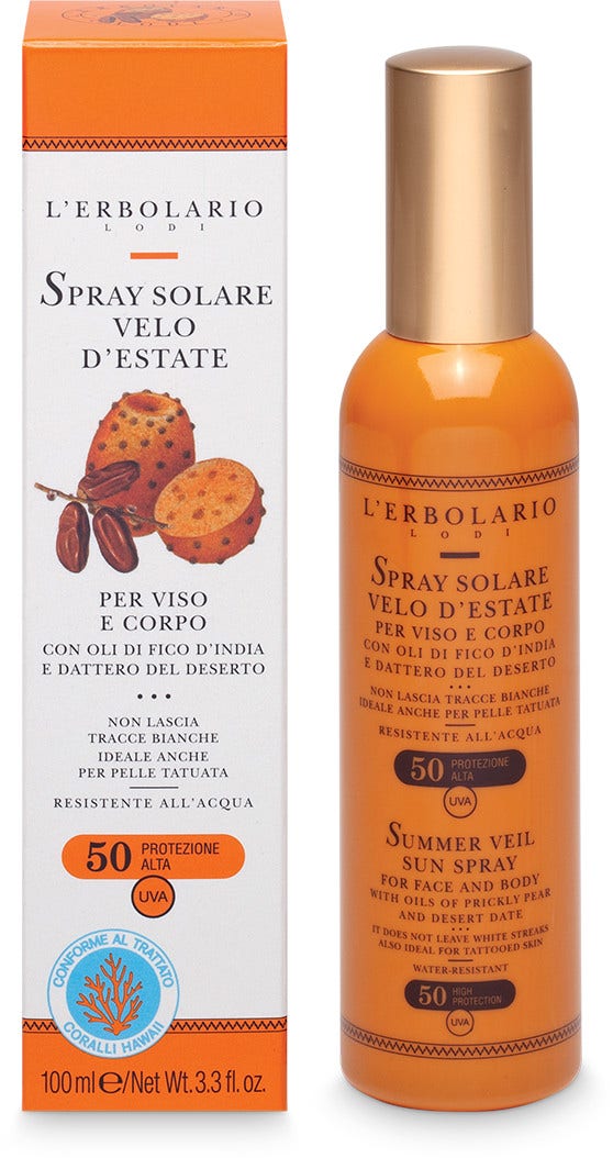 L'Erbolario Spray Solare Velo D'Estate SPF50 100ml-3