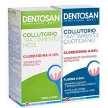 Dentosan Collutorio Bipack 0,12% Trattamento Mese 200ml + 0,05% Trattamento Quotidiano 200ml-1