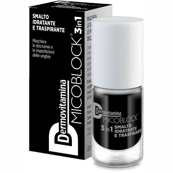 Dermovitamina Micoblock 3 in 1 Smalto Idratante/Traspirante Nero 5ml-1