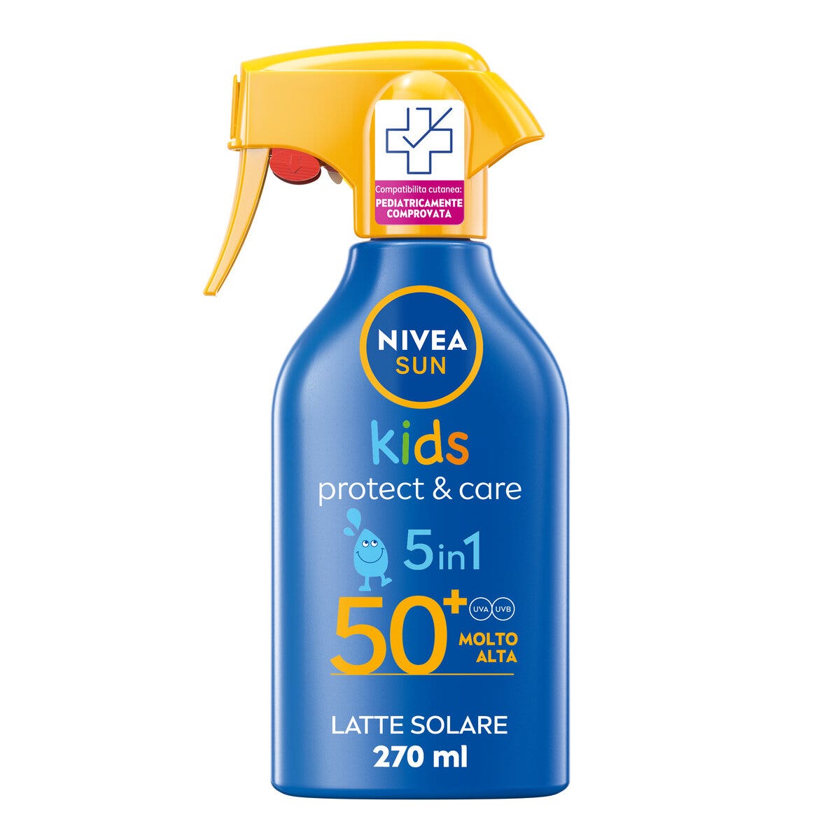 Nivea Sun Spray Solare Kids Protect & Care Fp50+ 270ml Crema Solare Per Bambini Waterproof-9