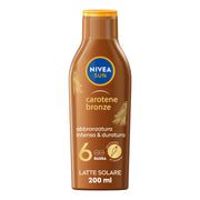Nivea Sun Latte Solare Carotene Bronze Fp6 200ml Crema Solare Abbronzante Fp6 Per Una Pelle Dorata-3