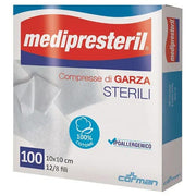 Medipresteril Compresse Di Garza Sterili 12/8 Fili 10x10cm 100 Pezzi-2