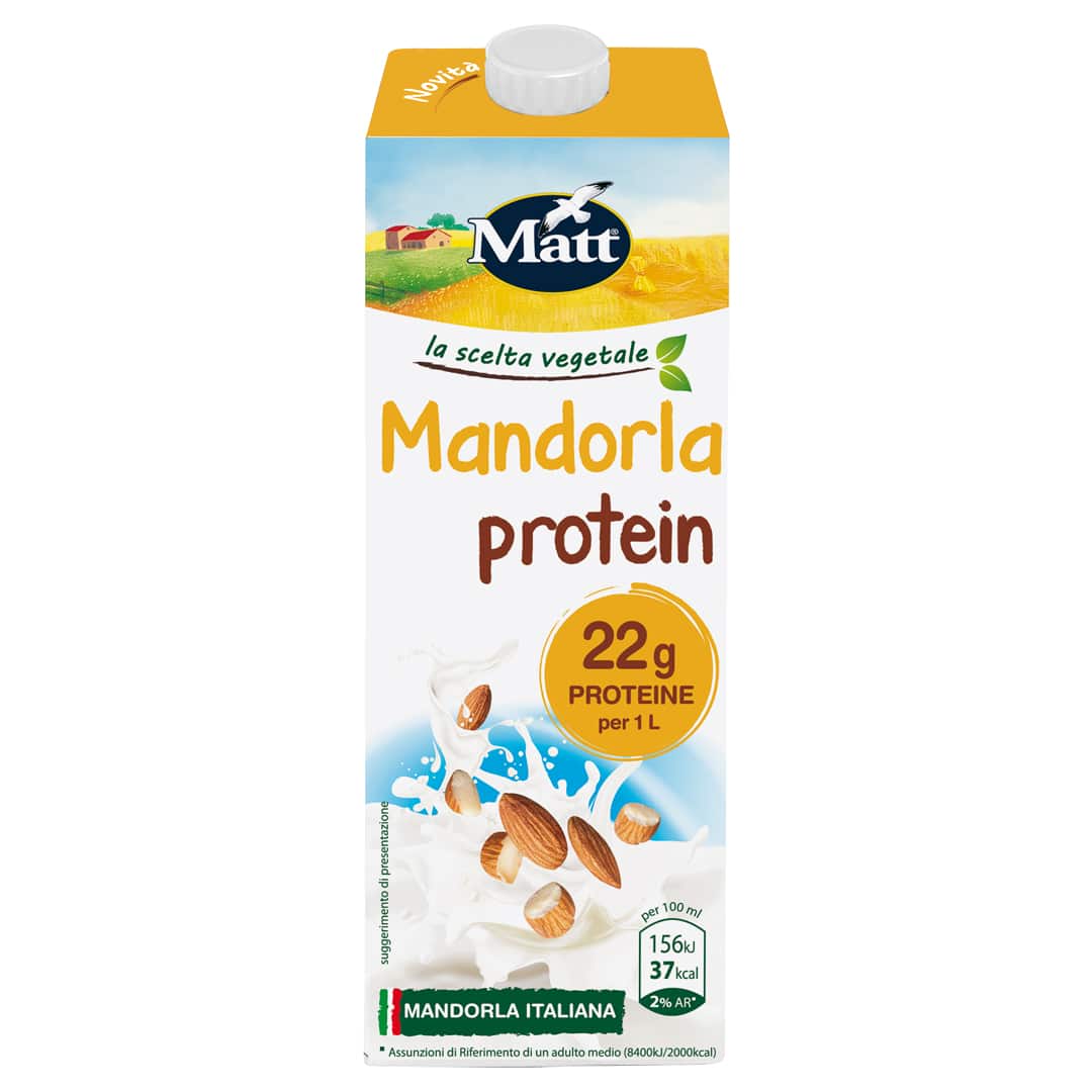 Matt Mandorla Protein Bevanda Vegetale Senza Glutine 1L-1