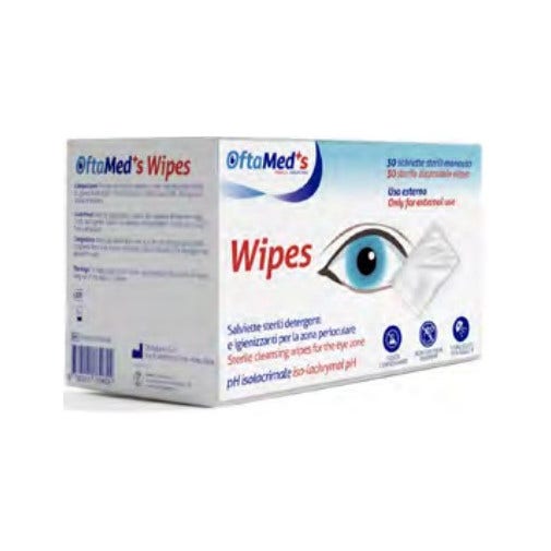 Oftamed's Salvietta Sterile Detergente E Igienizzante Perioculare 30 Pezzi-1