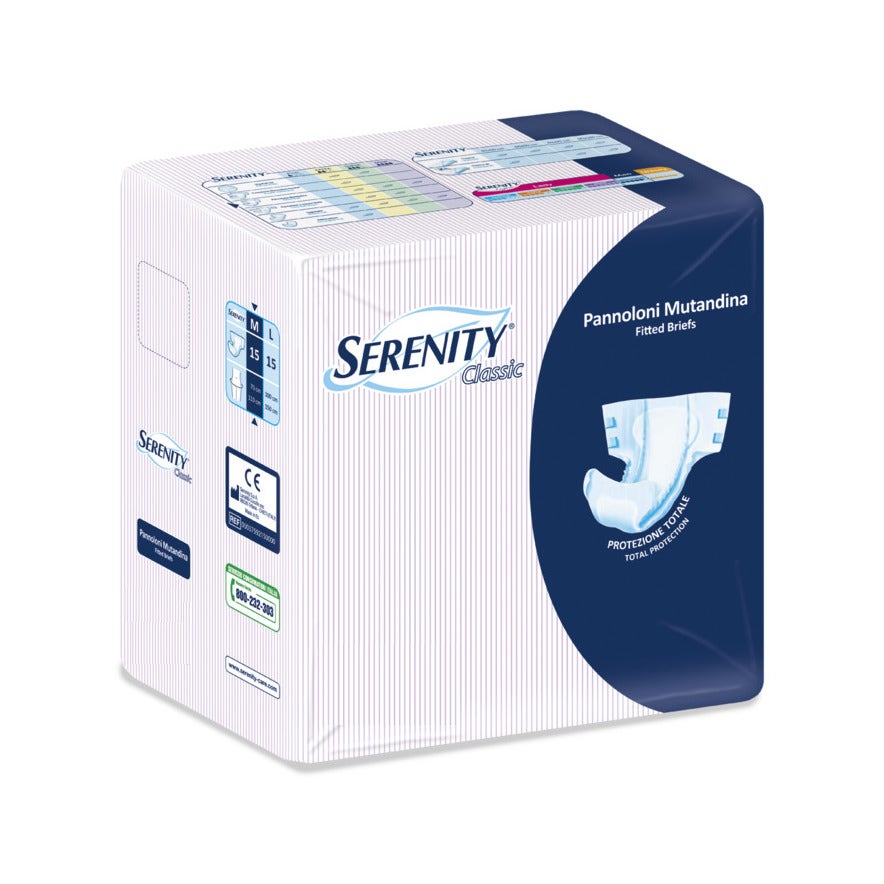 Serenity Classic Pannolone Mutandina Maxi Taglia XL 15 Pezzi-0