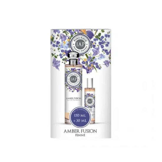 Iap Pharma Cofanetto Duplo Pure Fleur Eau De Cologne Amber Fusion 150ml + 30ml-1