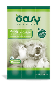 Oasy Snack Con Coniglio Per Cani 3 Sticks-1