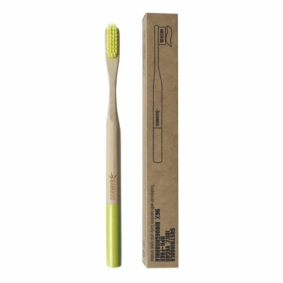 Spazzolino Bamboo Hard Lime 1 Pezzo-1