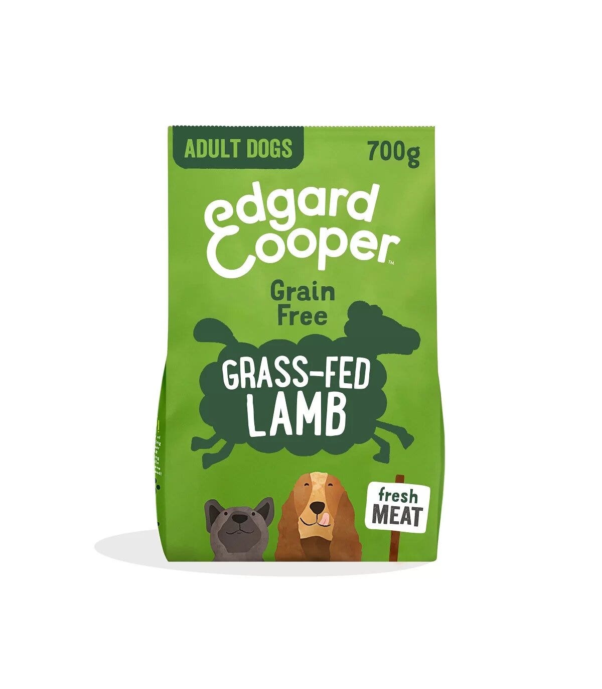 Edgard & Cooper Adult Agnello Nutrito Con Erba Senza Cereali Cibo Secco per Cani 700g-1