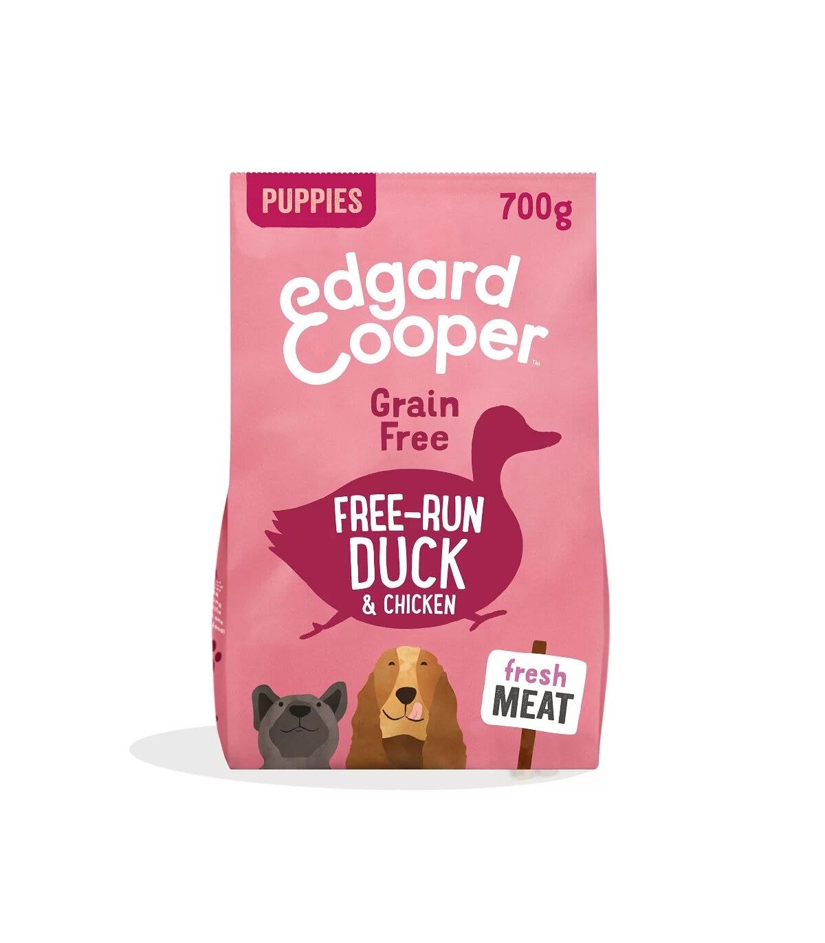 Edgard & Cooper Puppy Anatra E Pollo Allevati A Terra Senza Cereali Crocchette per Cani 700g-1