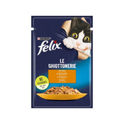 Purina Felix Le Ghiottonerie Gusto Pollo Cibo Umido Gatti Adulti Busta 85g-5