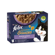 Purina Felix Sensations Sauces Tacchino/Manzo/Salmone/Sardine Cibo Umido Gatti Adulti Busta 12x85g-7