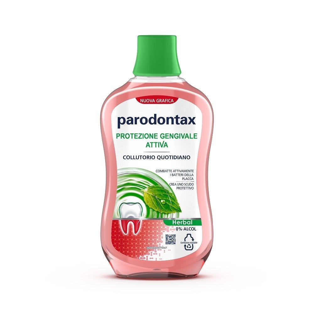 Parodontax Herbal Collutorio Quotidiano Protezione Gengive Alito Fresco Senza Alcool 500ml-2