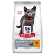 Hill's Science Plan Sterilised Kitten Cibo Secco Con Pollo Per Gattini Sterilizzati Sacco 1,5kg-2