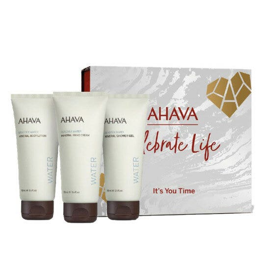 Ahava Cofanetto It's Your Time Crema Mani 100ml + Crema Corpo 100ml + Gel Doccia 100ml-1