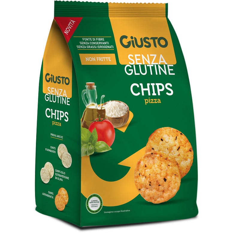 Giusto Senza Glutine Chips Alla Pizza 40g-2
