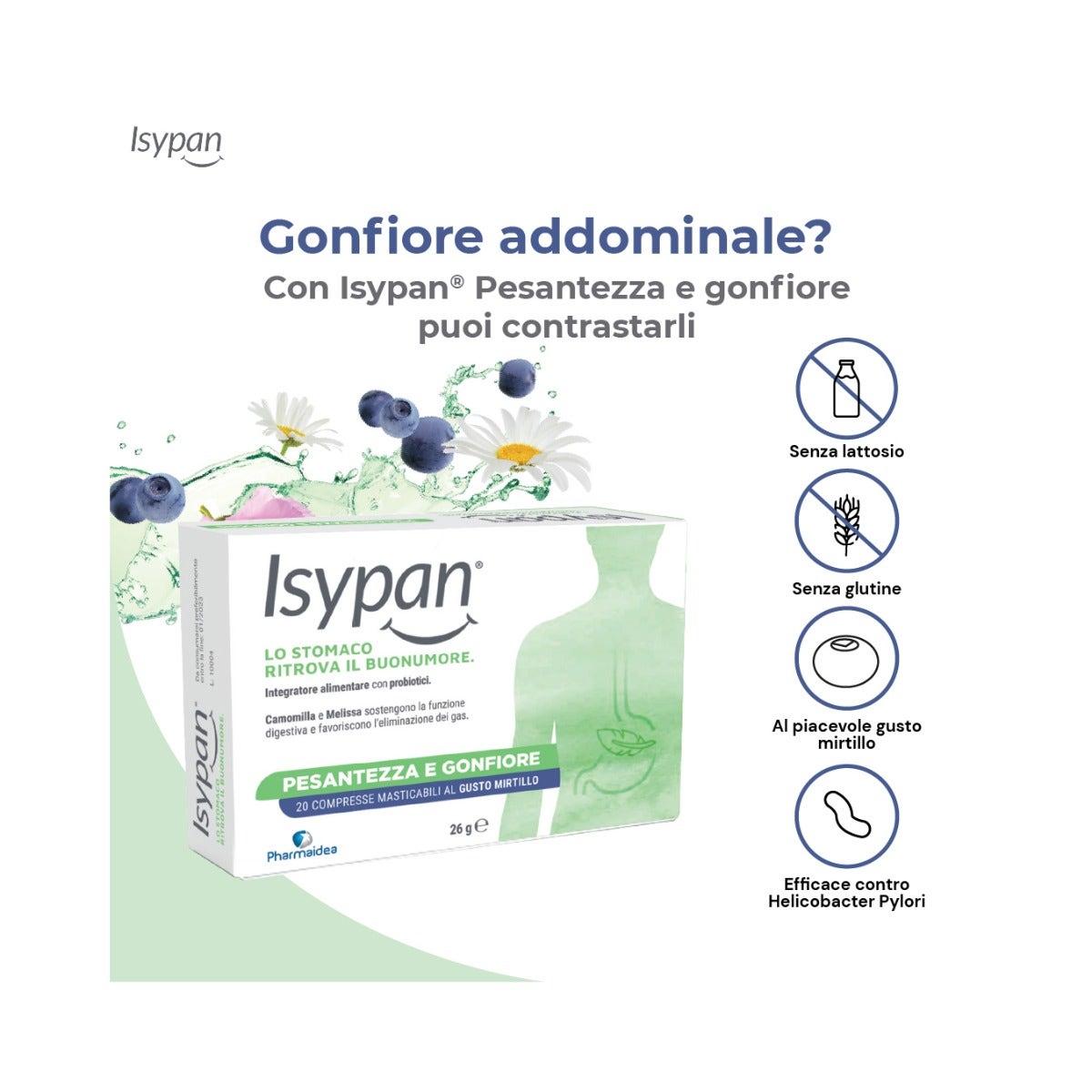 Isypan Pesantezza E Gonfiore 20 Compresse-4