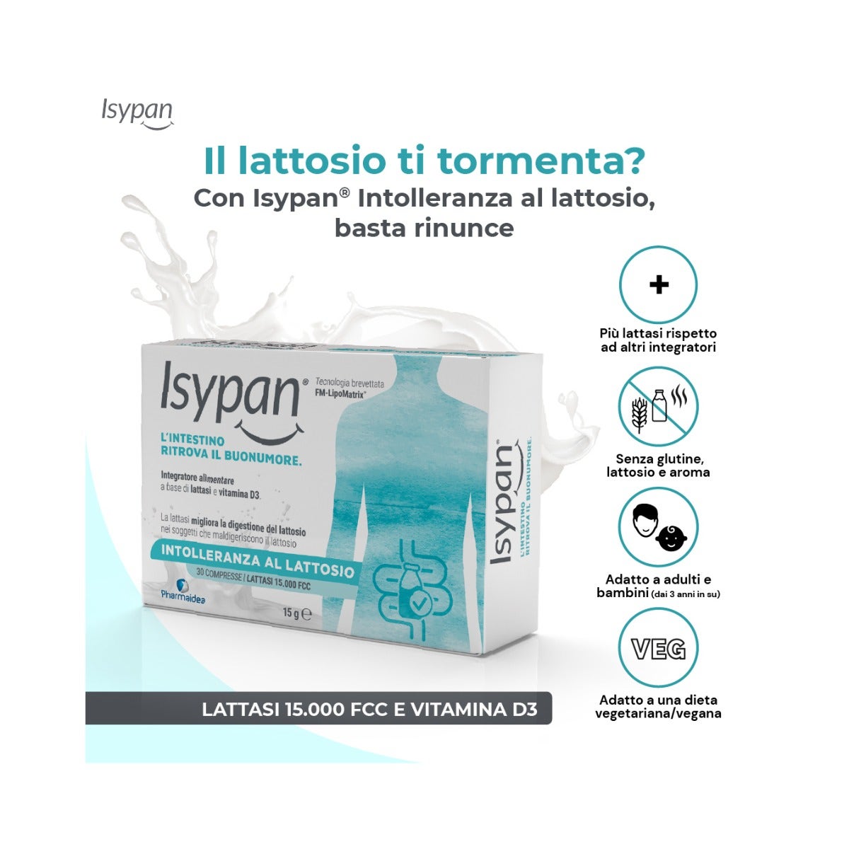 Isypan Intolleranza Lattosio 30 Compresse-4
