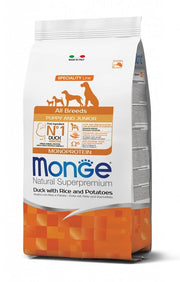 Monge Natural Superpremium All Breeds Anatra COn Riso E Patate Cibo Secco Cani Cuccioli Sacco 12Kg-3