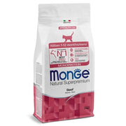 Monge Natural Superpremium Monoprotein Manzo Cibo Secco Per Gattini Sacco 1,5Kg-2
