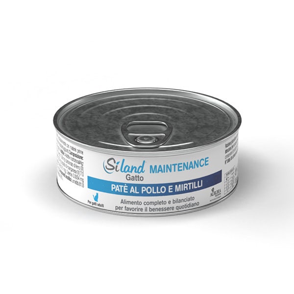 Siland Maintenance Cibo Umido Patè Pollo/Mirtilli Gatti Adulti 85g-2