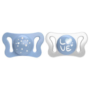 Chicco Succhietto Micro Azzurro Silicone 2 Pezzi 0-2 Mesi-1