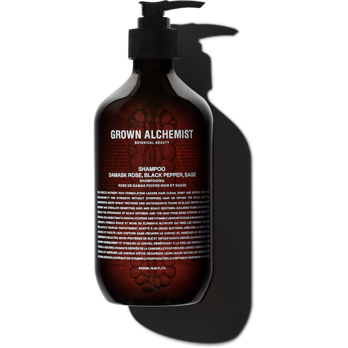 Grown Alchemist Shampoo Damask Rose, Black Pepper, Sage 500ml-1