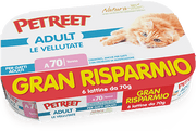 Petreet Vellutate Tonno Cibo Umido Gatto Adulto 6x70g-1