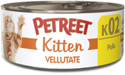 Petreet Vellutate Pollo Cibo Umido Gattino Barattolo 60g-1
