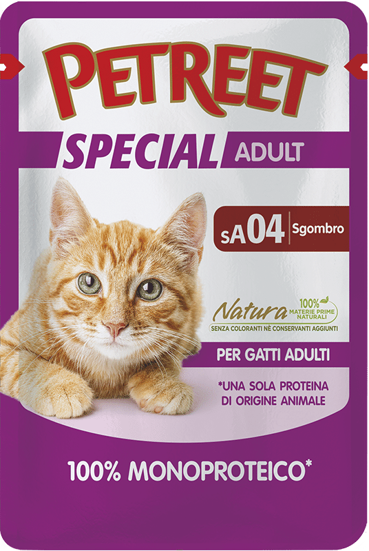 Petreet Monoproteico Sgombro Cibo Umido Gatto Adulto Bustina 70g-2
